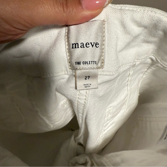 Anthropologie Crisp White Wide Leg Trousers - Picture 5 of 7